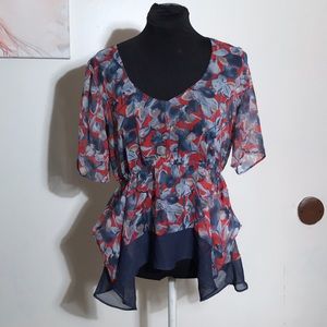 BCBG generation peplum top size L